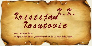 Kristijan Košutović vizit kartica
